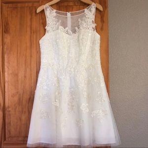 Knee-Length David’s Bridal Special Occasion Dress